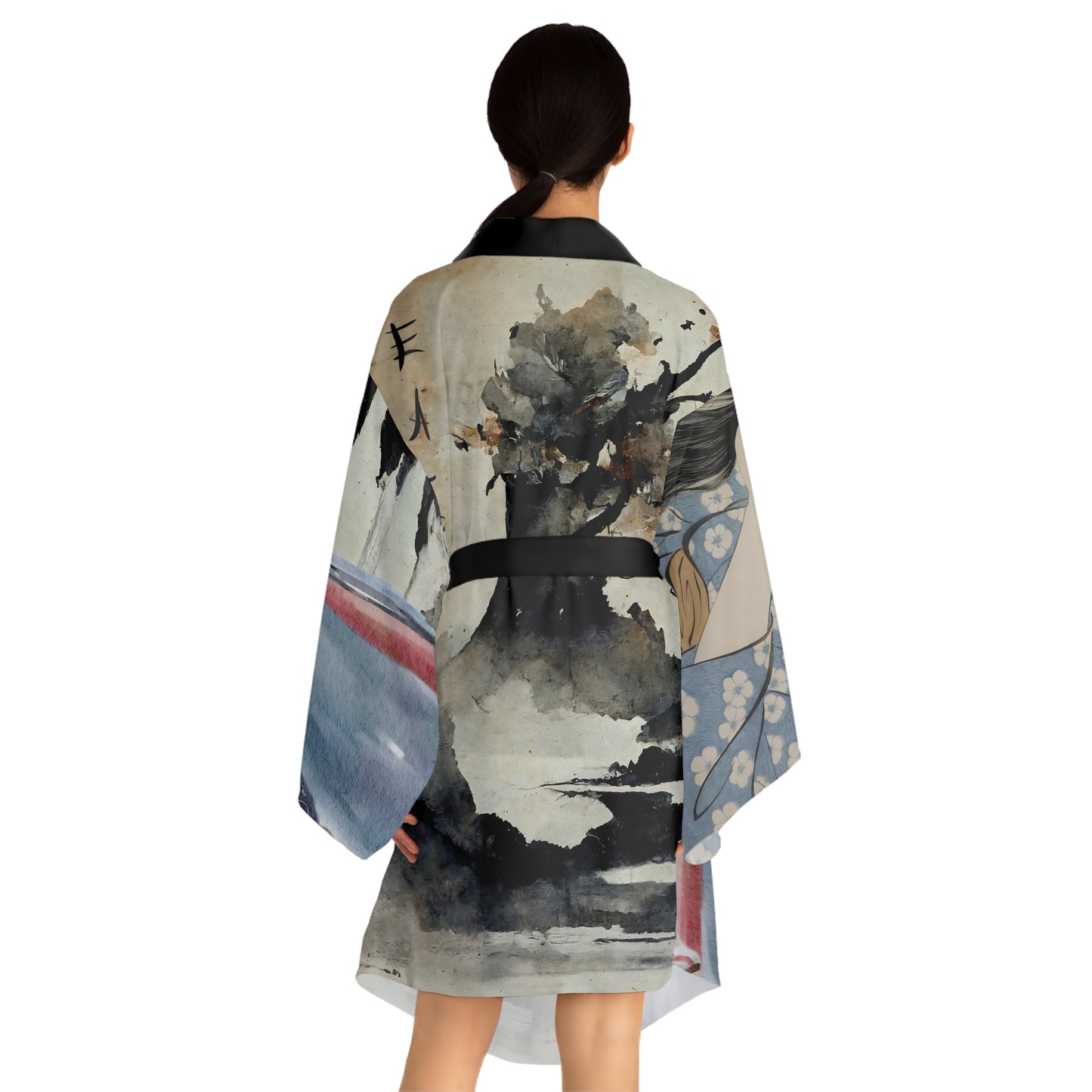 Japanese Kimono Robe for Women Geisha Art Print