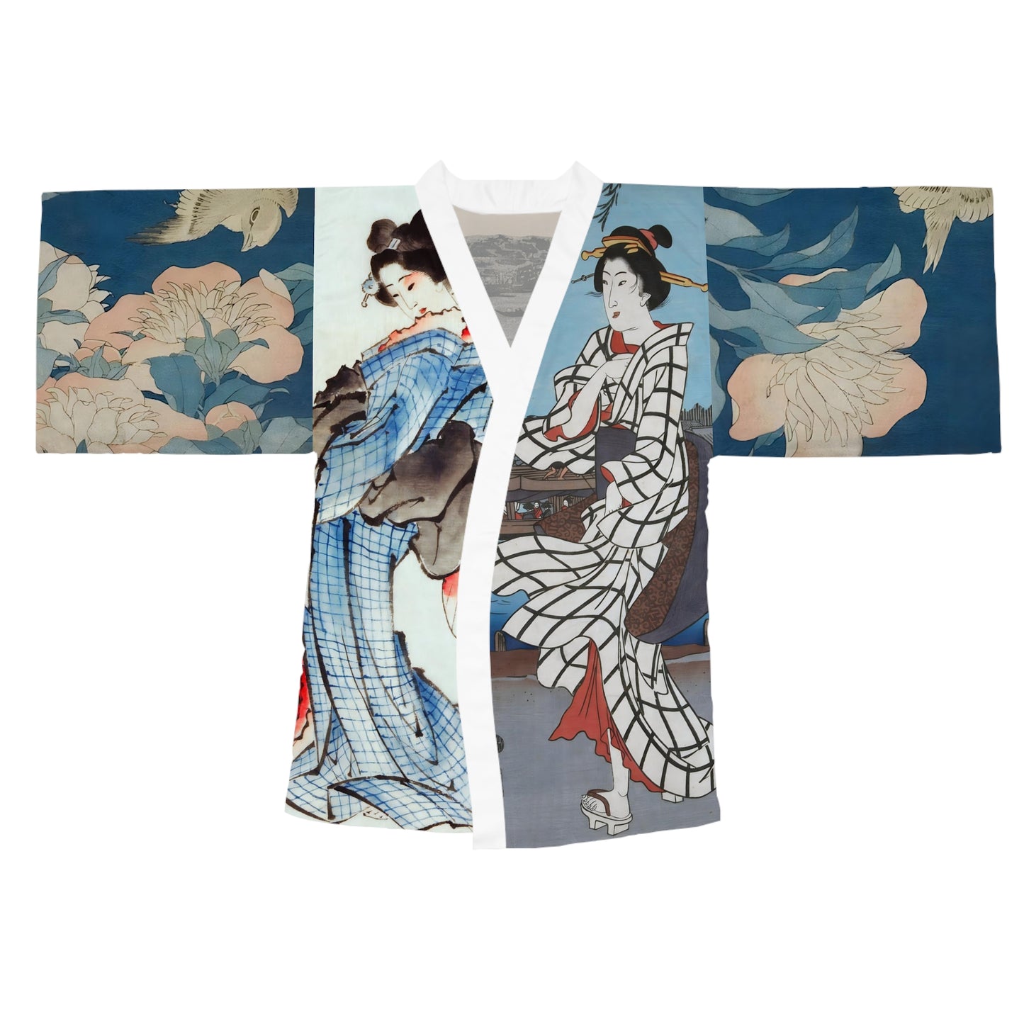 Japanese Kimono Robe Print Japan inspired Kimono Robe for Women