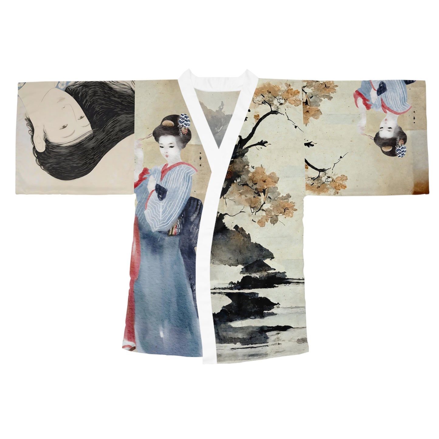 Japanese Kimono Robe for Women Geisha Art Print