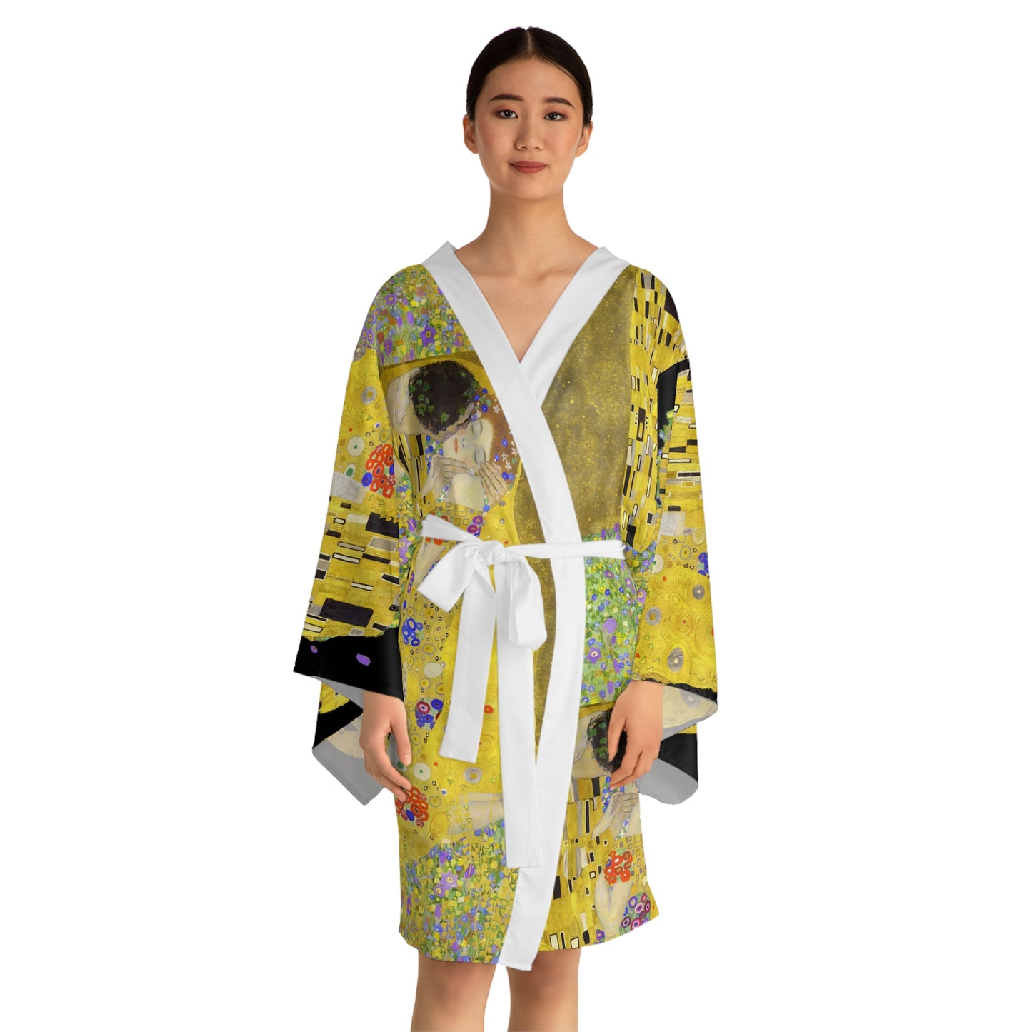 Kimono Robe The Kiss by Gustav Klimt Art Nouveau