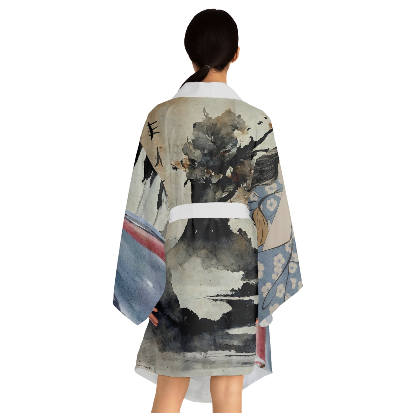 Japanese Kimono Robe for Women Geisha Art Print