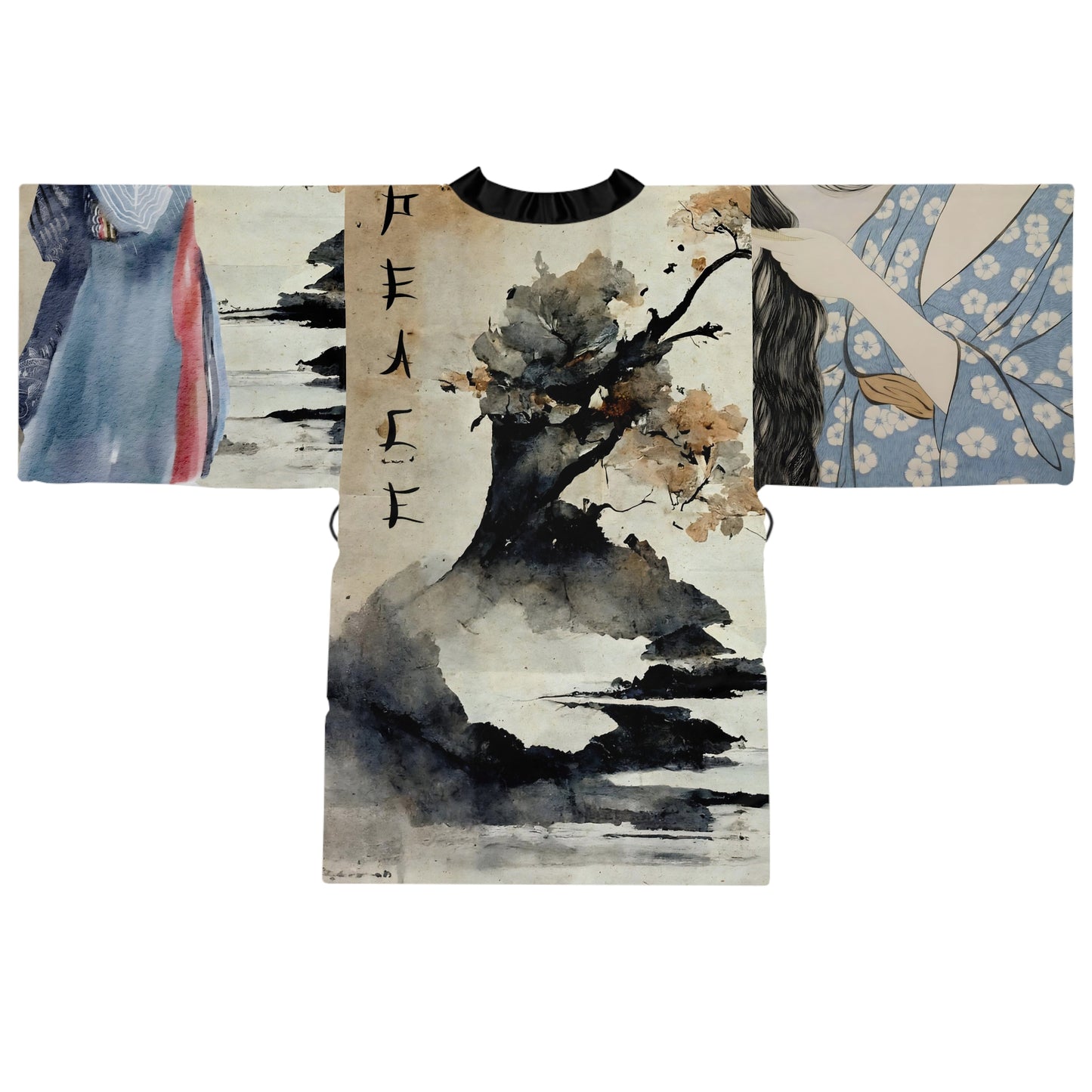 Japanese Kimono Robe for Women Geisha Art Print