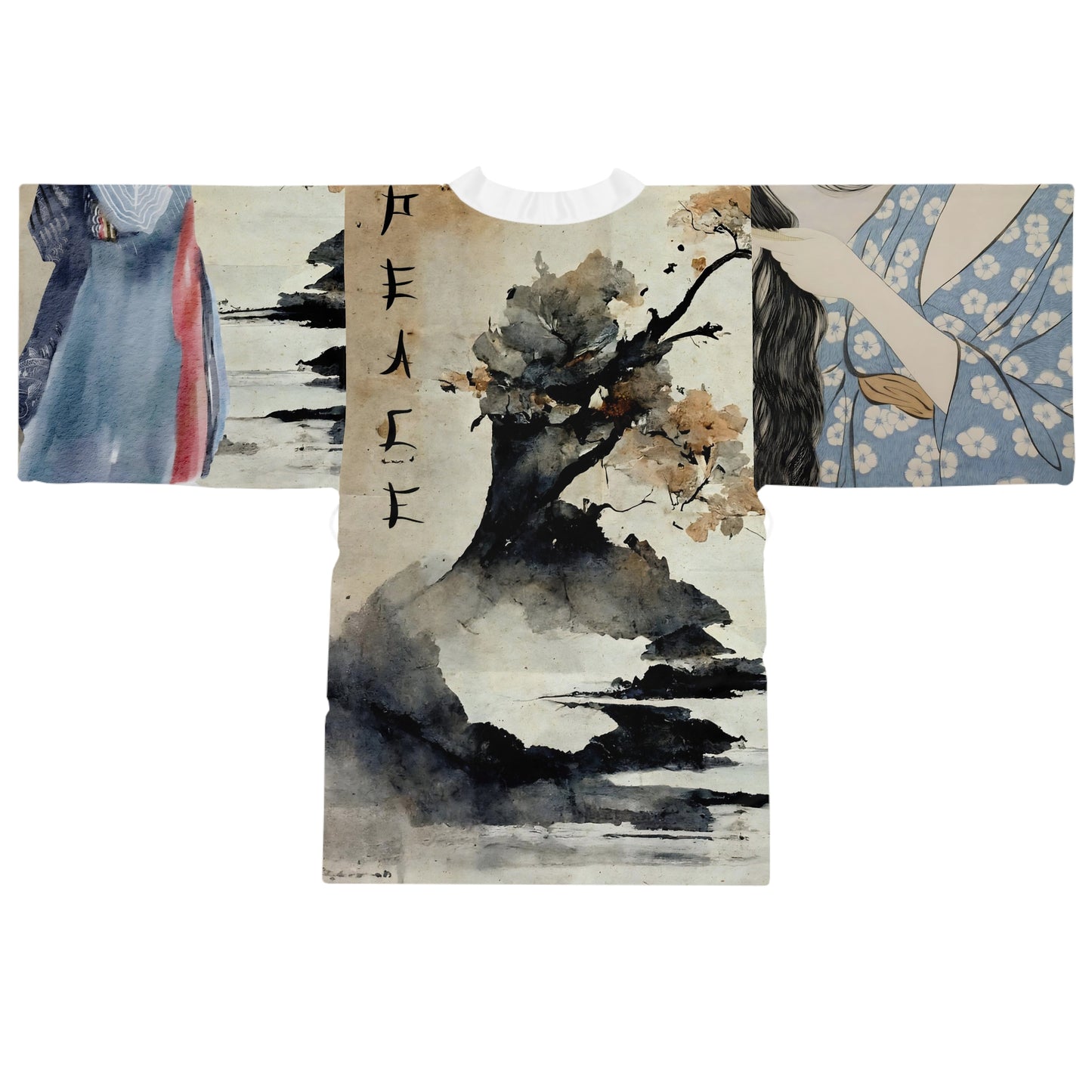 Japanese Kimono Robe for Women Geisha Art Print