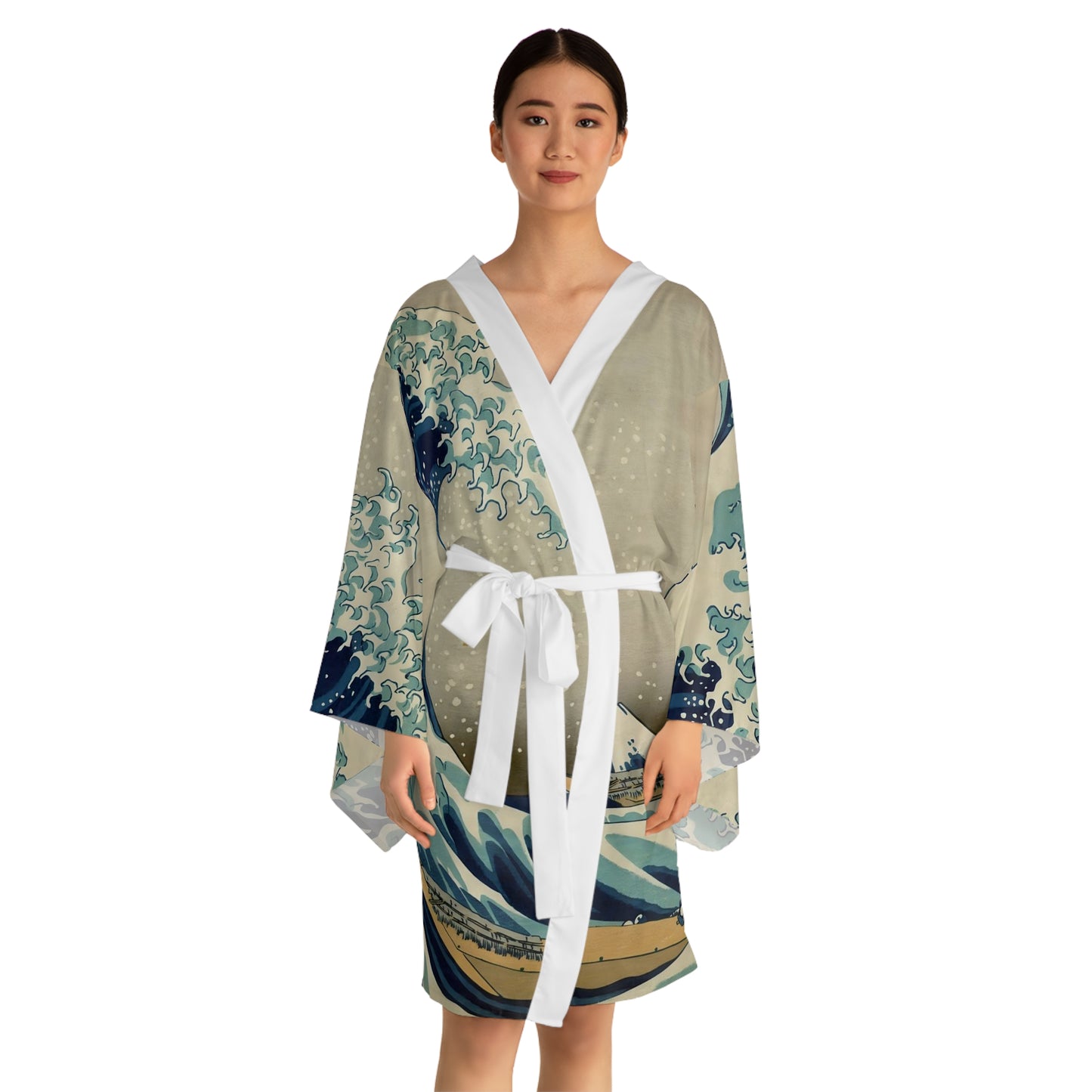 Kimono Robe The Great Wave off Kanagawa from Hokusai