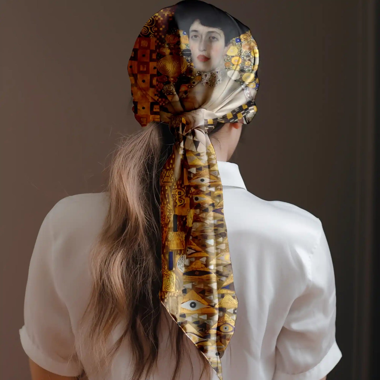 Adele Bloch Bauer Portrait Gustav Klimt Square Scarf
