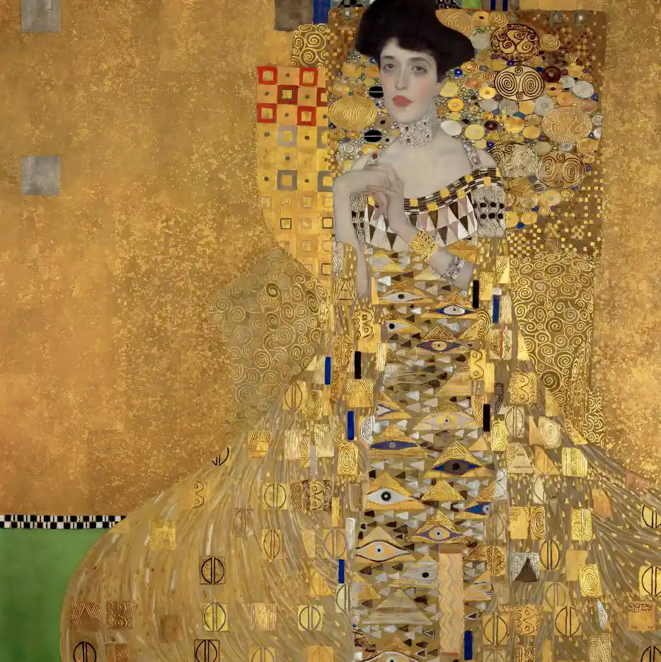 Adele Bloch Bauer Portrait Gustav Klimt Square Scarf