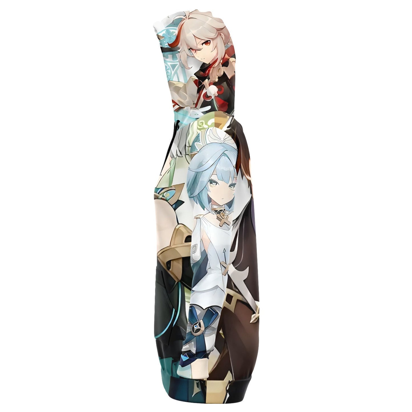 Anime Genshin Impact inspired Athletic Longline Hoodie Dress Fan Made HOO-DESIGN.SHOP