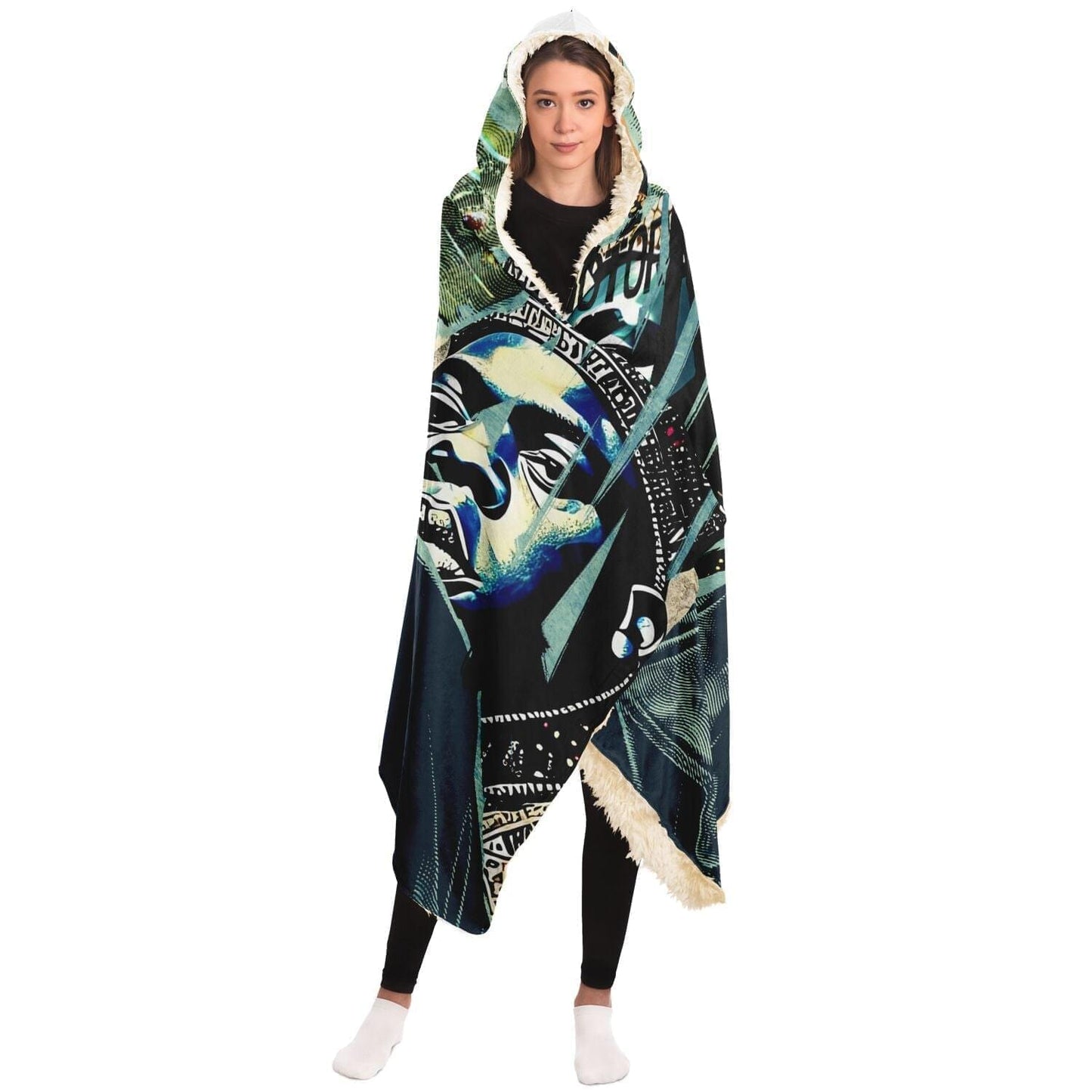 BIG N.O.T.O.R.I.O.U.S Crown Hip Hop Icon Hooded Blanket HOO-DESIGN.SHOP