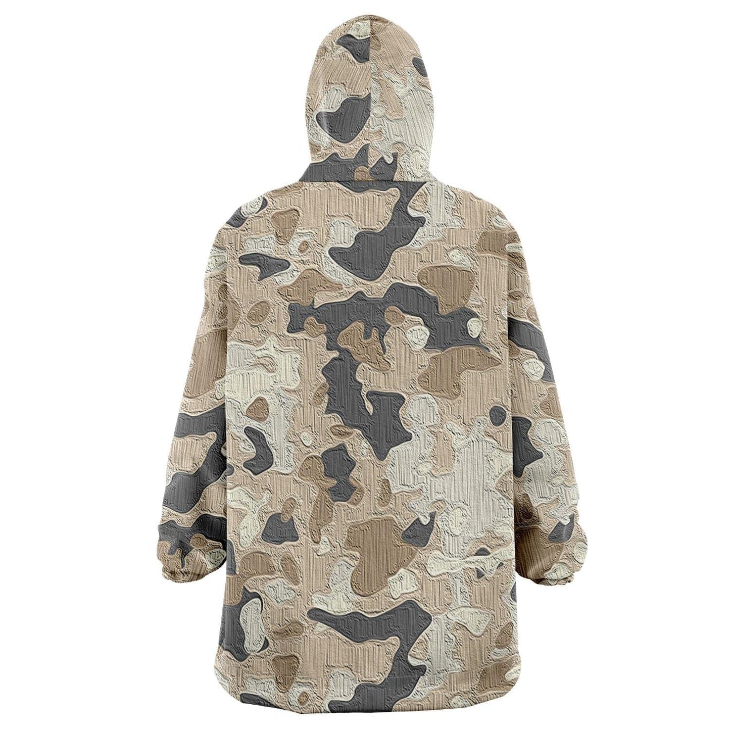 Beige Camo Wearable Snug Hoodie HOO-DESIGN.SHOP
