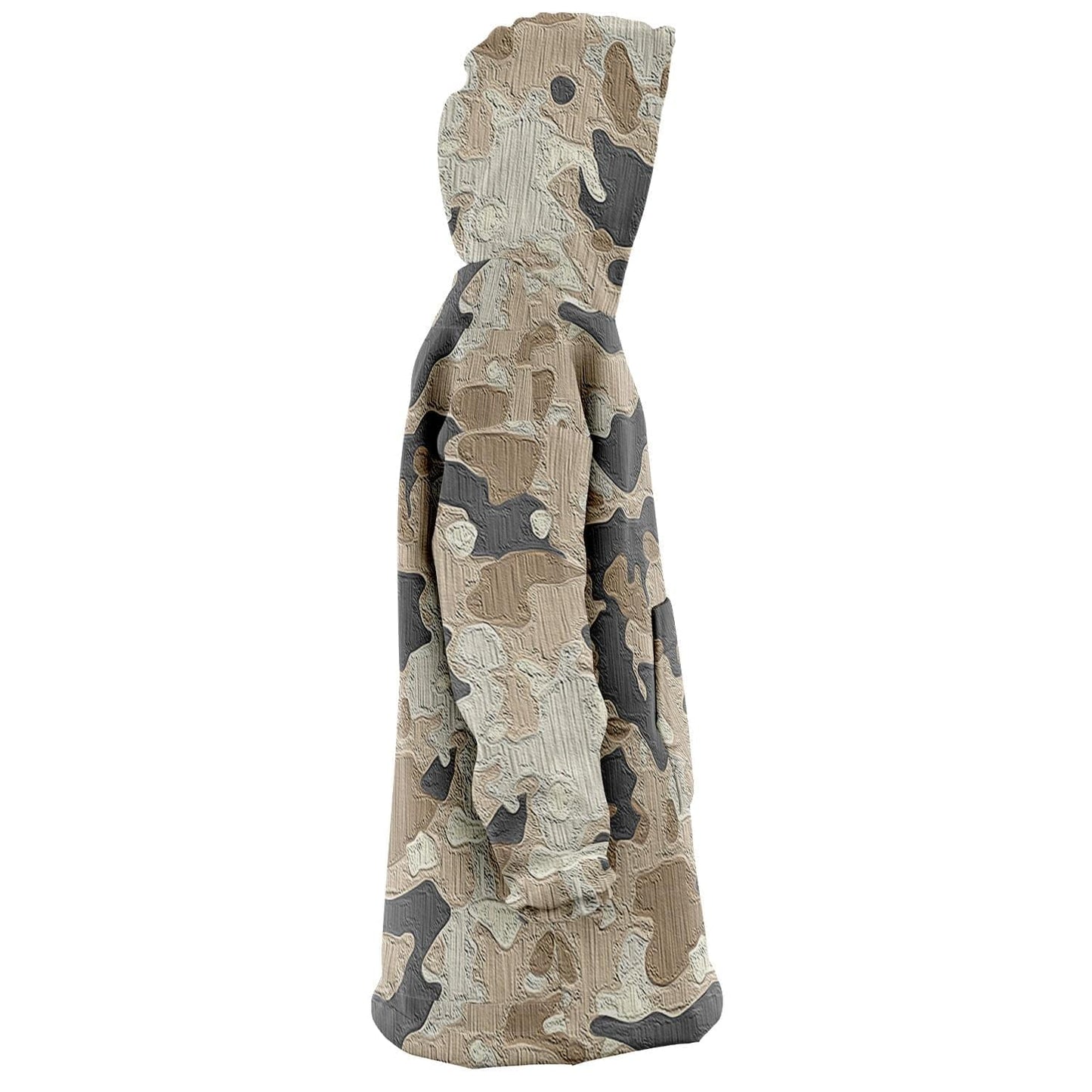 Beige Camo Wearable Snug Hoodie HOO-DESIGN.SHOP
