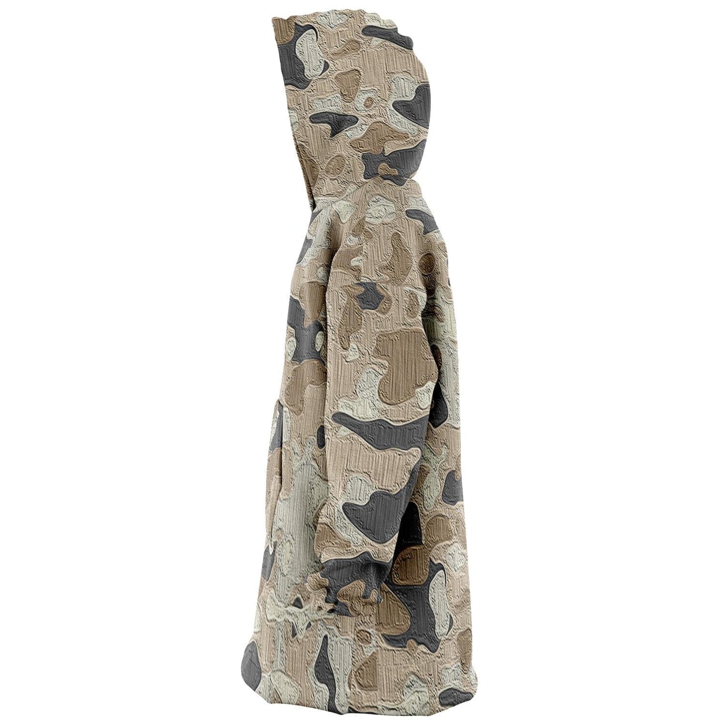Beige Camo Wearable Snug Hoodie HOO-DESIGN.SHOP