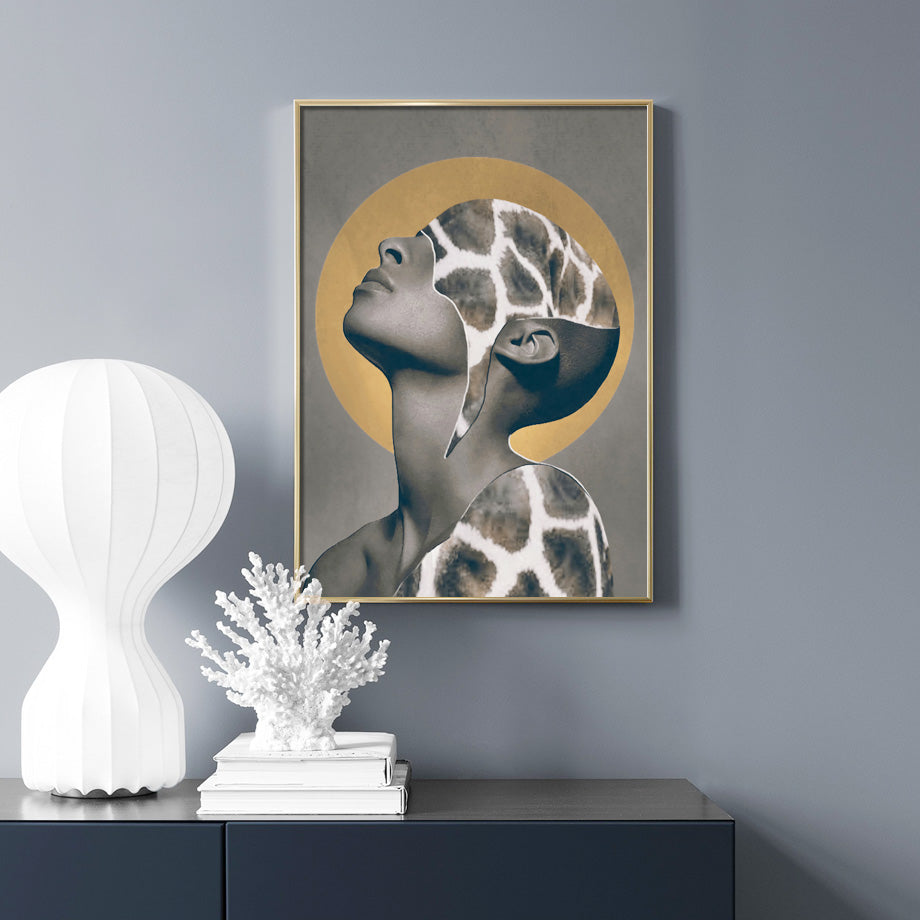 Bird Flower Girl Abstract Illustration Wall Art Canvas Painting Nordic Poster HOO-DESIGN.SHOP
