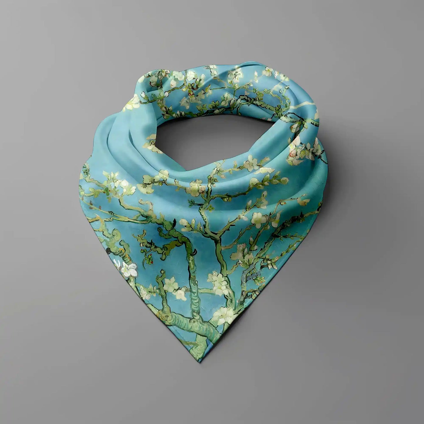 Almond Blossom Van Gogh Square Chiffon Scarf