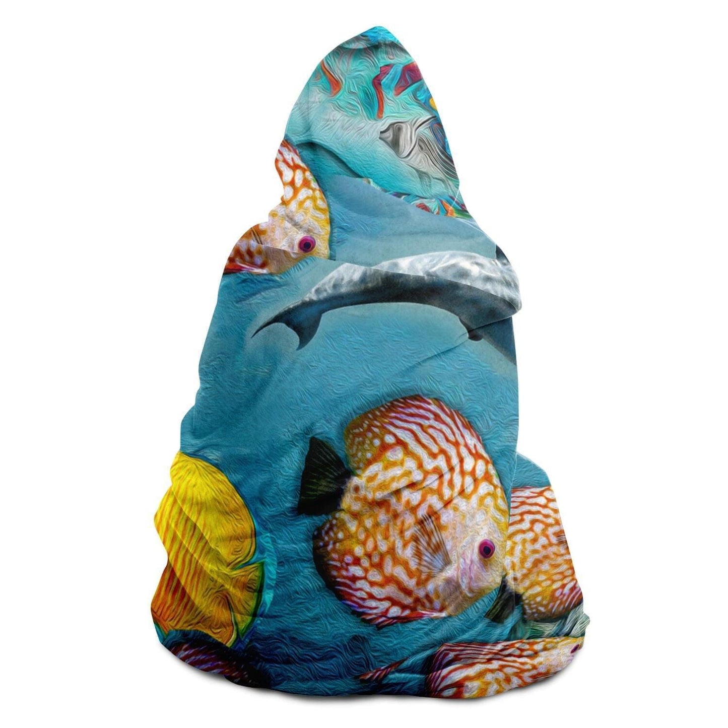 Dolphins Apparel Hooded Blanket Gift Idea HOO-DESIGN.SHOP