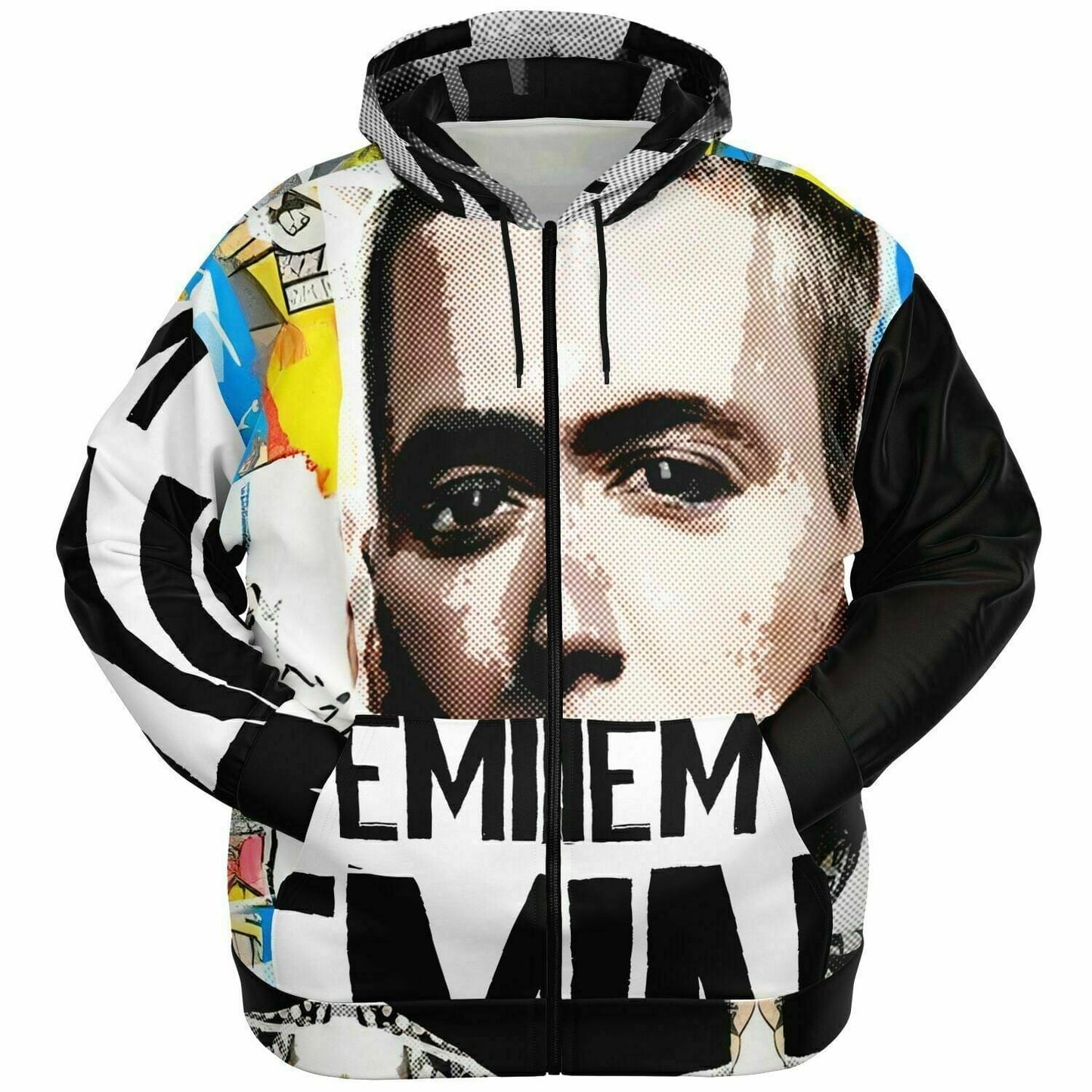 Eminem Drawing Plus-Size Zip Up Hoodie HOO-DESIGN.SHOP