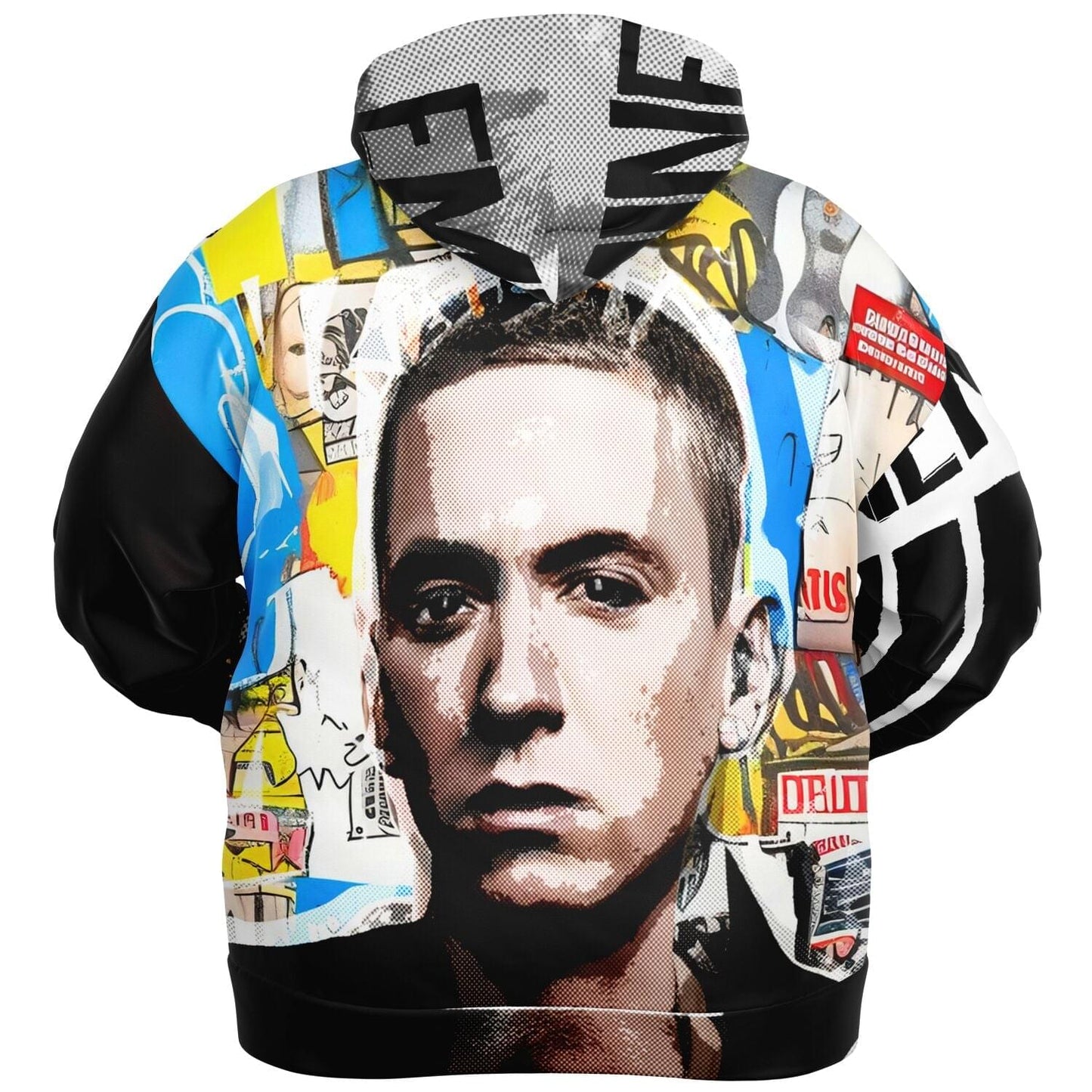 Eminem Drawing Plus-Size Zip Up Hoodie HOO-DESIGN.SHOP