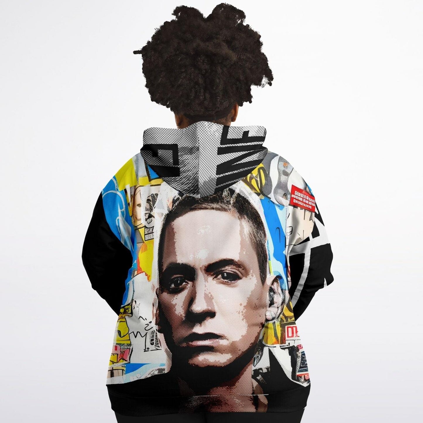 Eminem Drawing Plus-Size Zip Up Hoodie HOO-DESIGN.SHOP