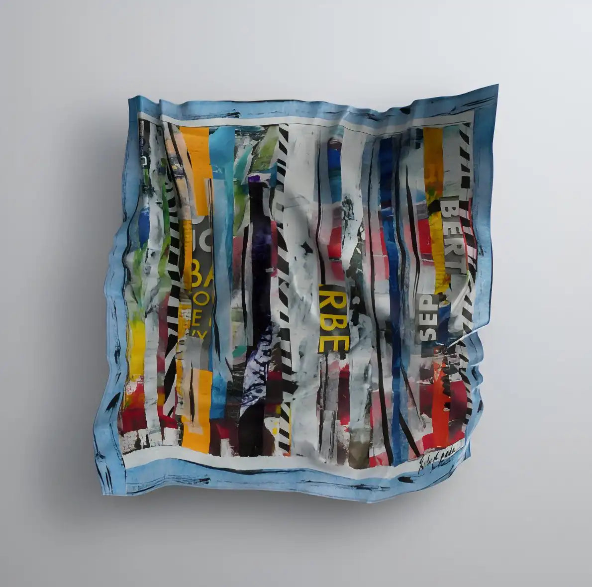 Satin Silk Scarf 100% 90cmx90cm La Plaine Monceau