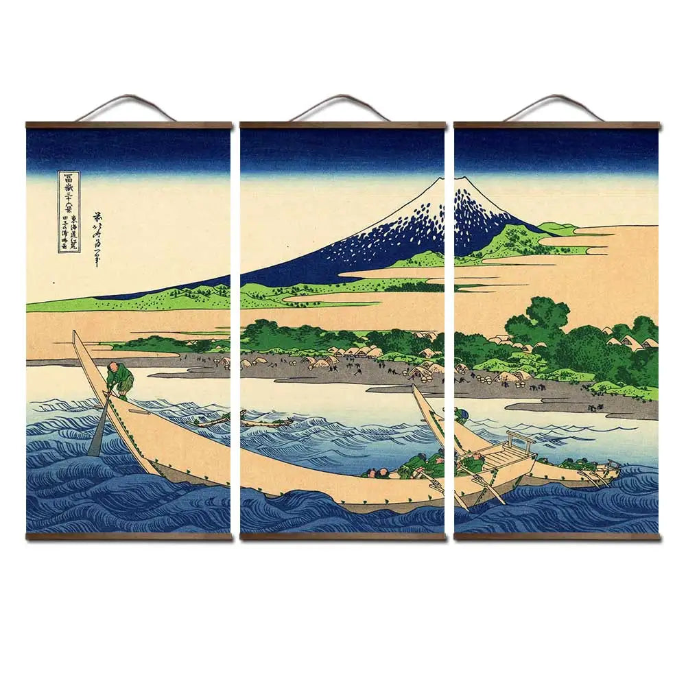 Japanese style Ukiyo-e Canvas art posters and prints Painting wall art