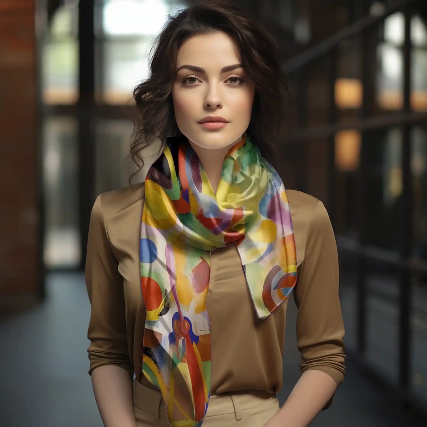 Hommage à Blériot Robert Delaunay Voile Scarf