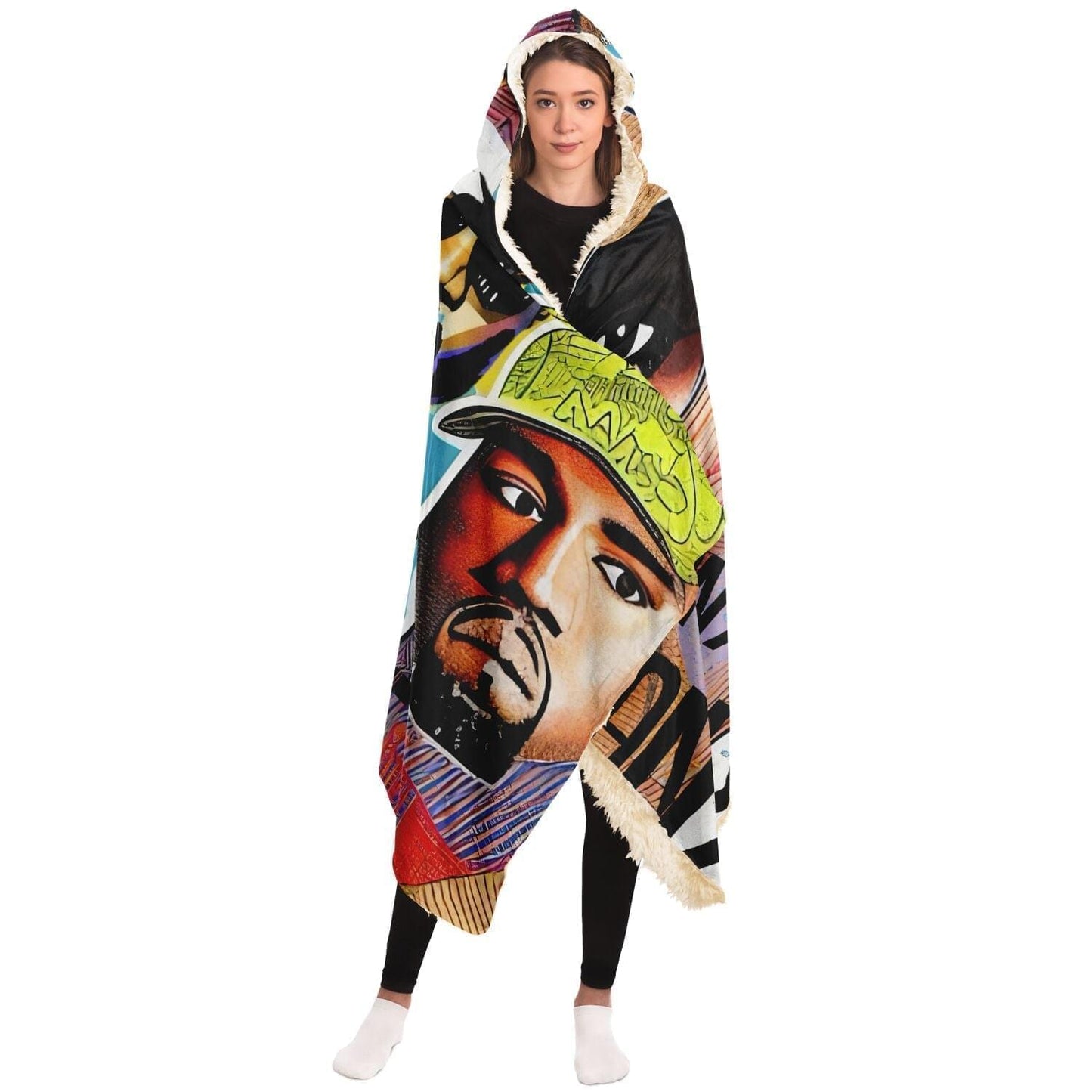 Kanye West Drawing Hooded Blanket HOO-DESIGN.SHOP
