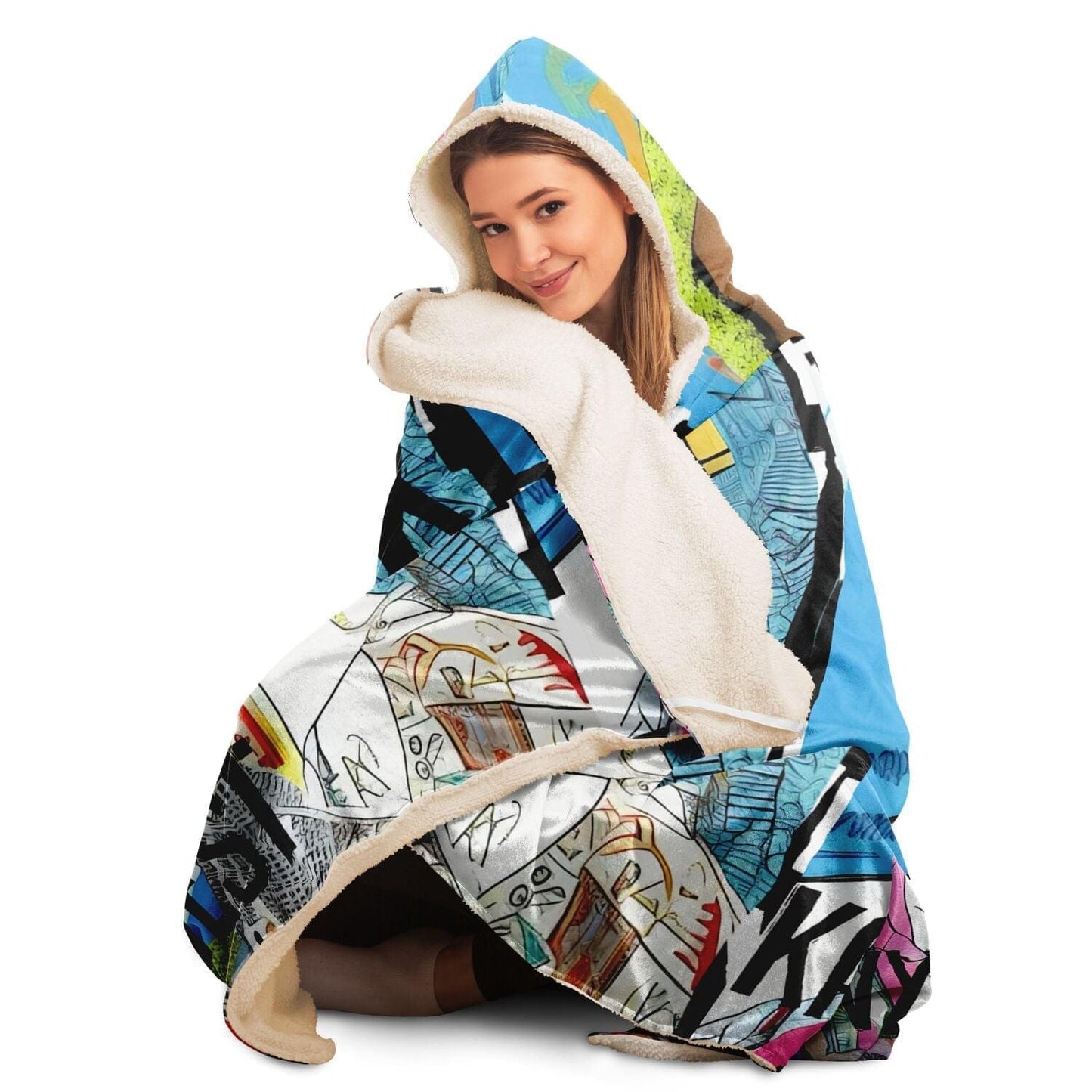 Kanye West Drawing Hooded Blanket HOO-DESIGN.SHOP