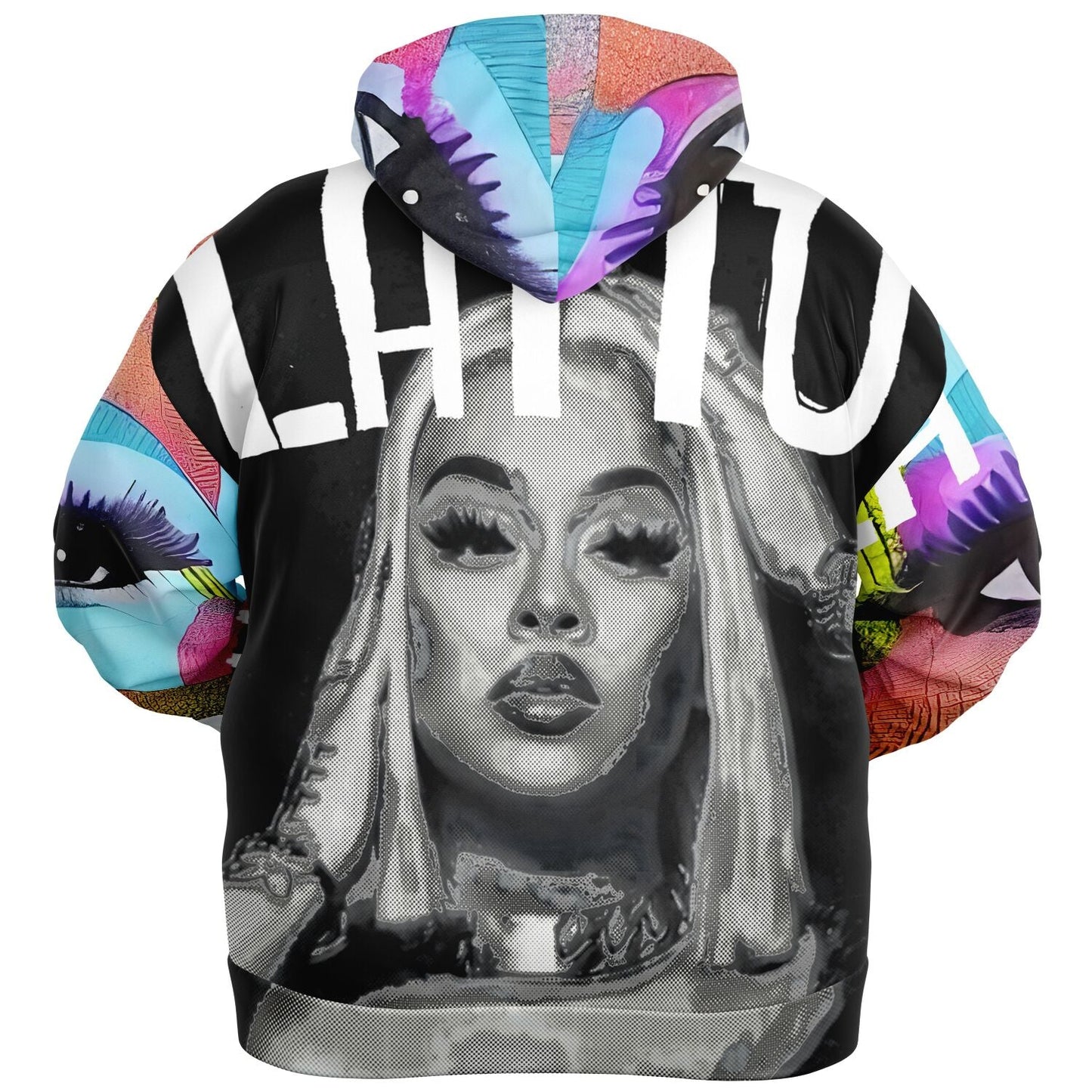 Latto Rapper Style Plus-size Ziphoodie for Latto fanbase HOO-DESIGN.SHOP