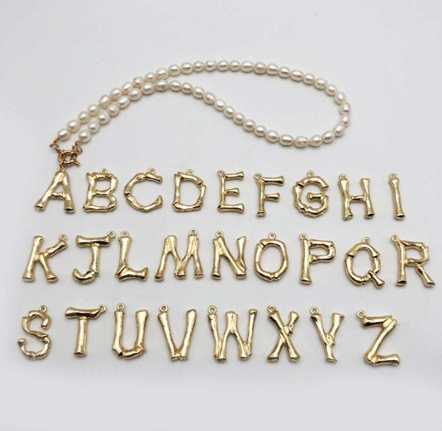 Letter Choker Beaded Pearls Alphabet Necklace Personalised Women's Gift LUZGRAPHICJEWELRY