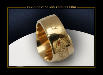Male Lady Orthodox Virgin Mary Religious Ring LUZGRAPHICJEWELRY