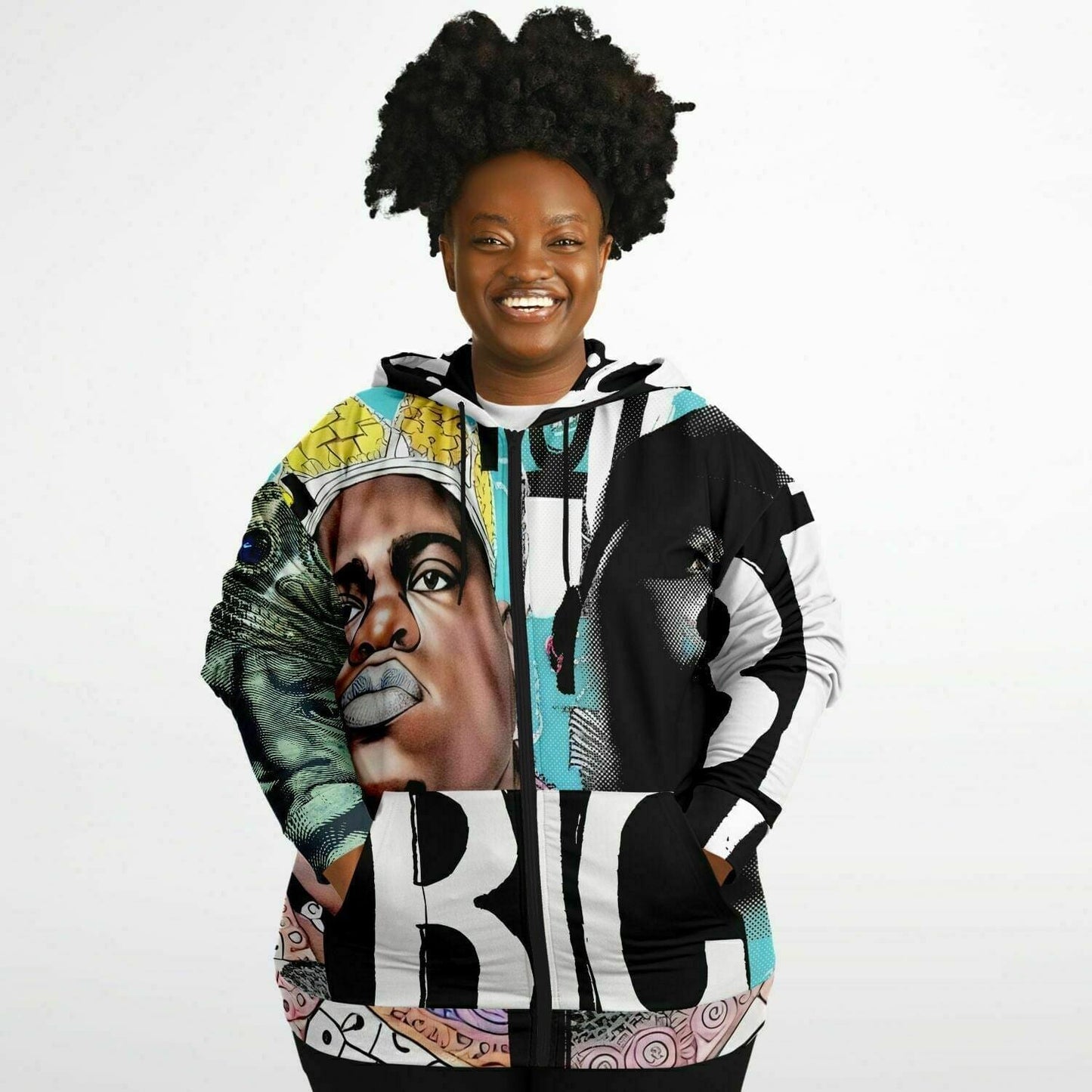 Notorious B.i.g Crown Unisex Plus-Size Zip Up Hoodie HOO-DESIGN.SHOP