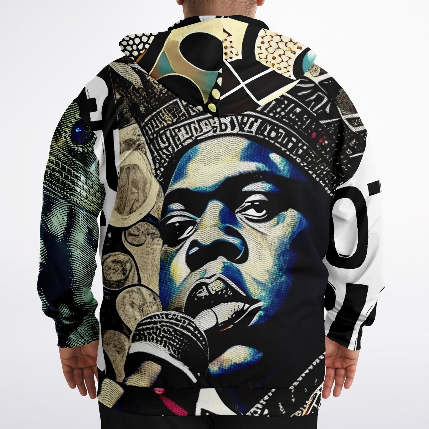 Notorious B.i.g Drawing Plus-Size Zip Up Hoodie HOO-DESIGN.SHOP