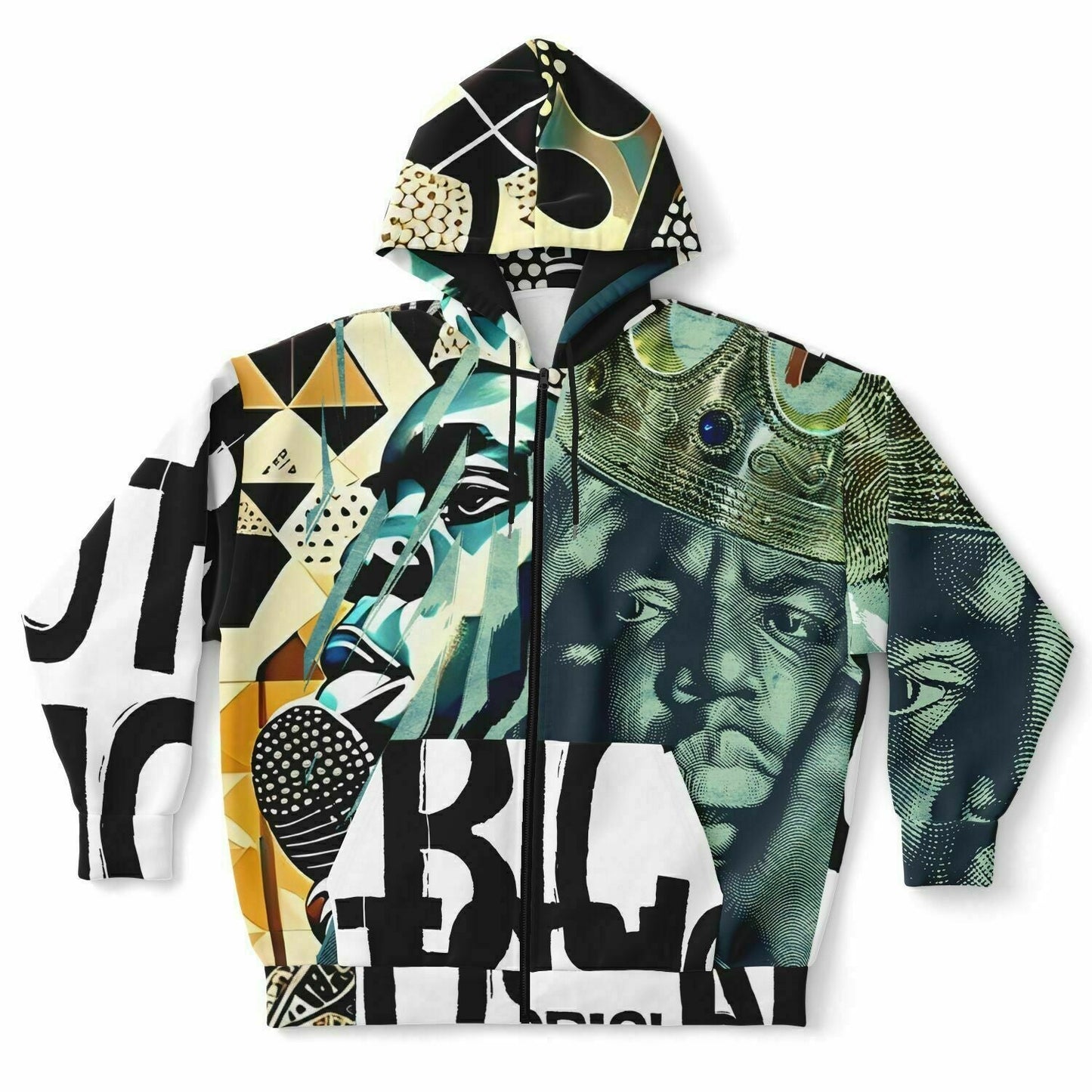 Notorious B.i.g Drawing Plus-Size Zip Up Hoodie HOO-DESIGN.SHOP