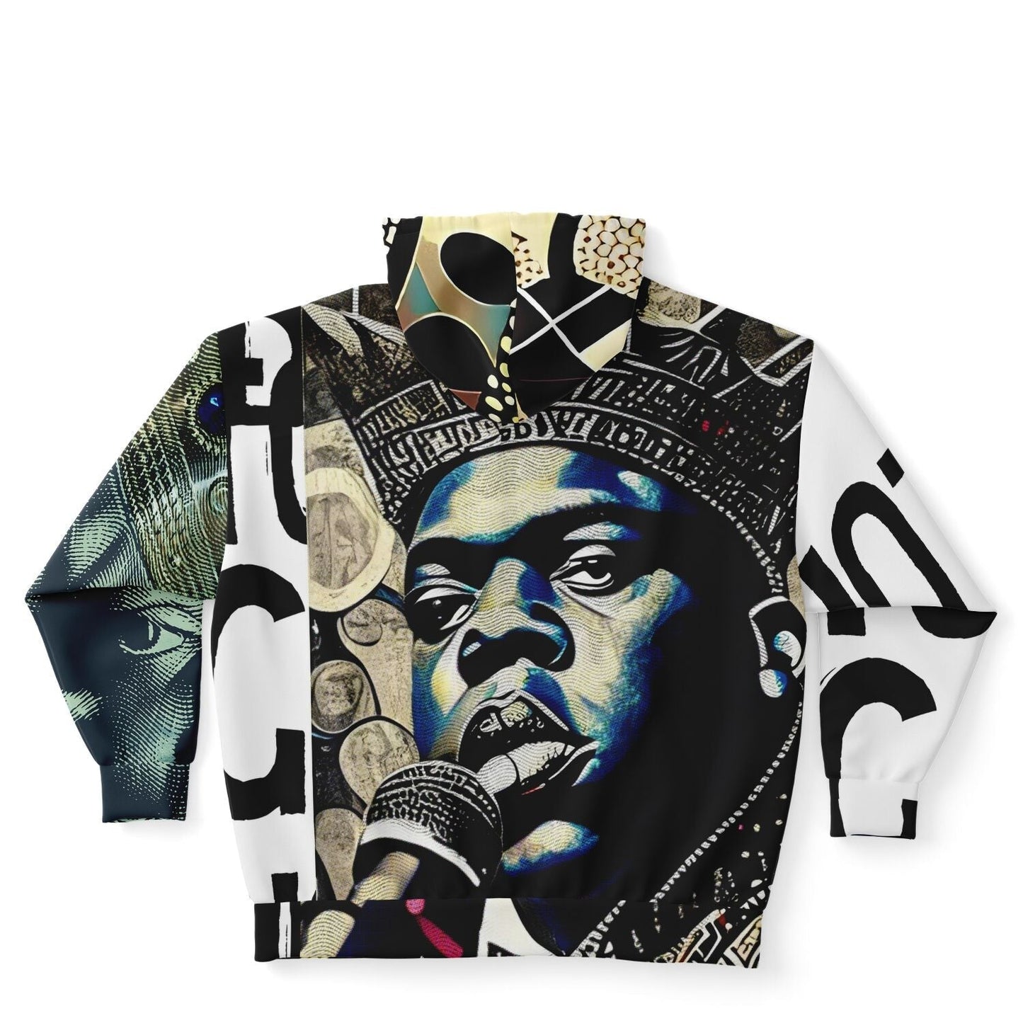 Notorious B.i.g Drawing Plus-Size Zip Up Hoodie HOO-DESIGN.SHOP