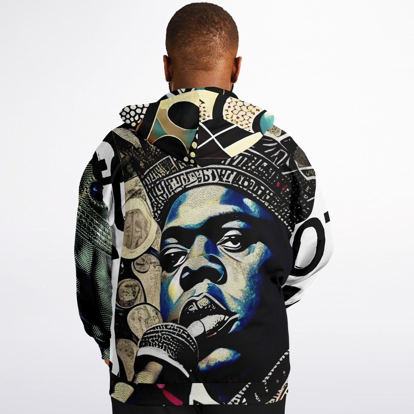 Notorious B.i.g Drawing Plus-Size Zip Up Hoodie HOO-DESIGN.SHOP