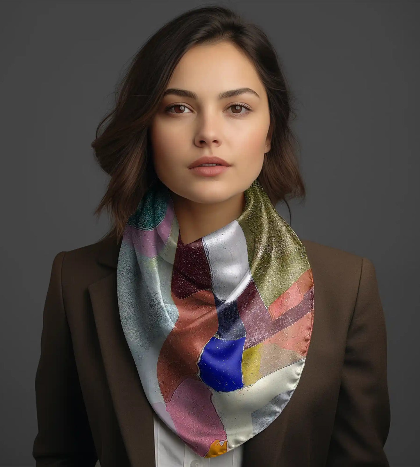 Colourful Architecture Paul Klee Chiffon Scarf