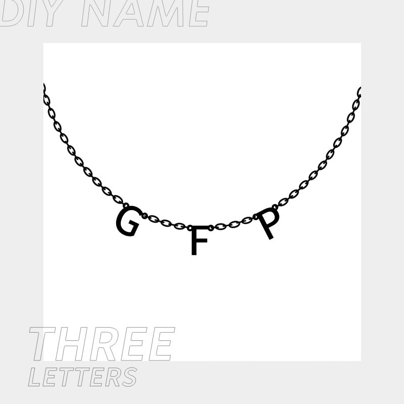 Personalized Name Necklace for Women Custom - Initials Letter Necklace Birthday Gift LUZGRAPHICJEWELRY