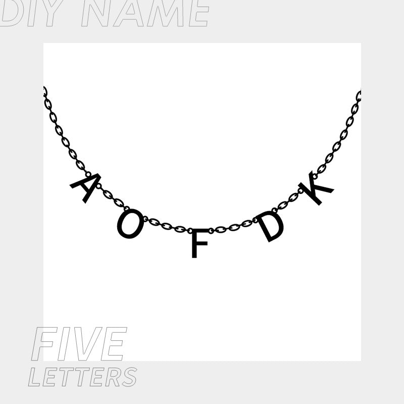 Personalized Name Necklace for Women Custom - Initials Letter Necklace Birthday Gift LUZGRAPHICJEWELRY