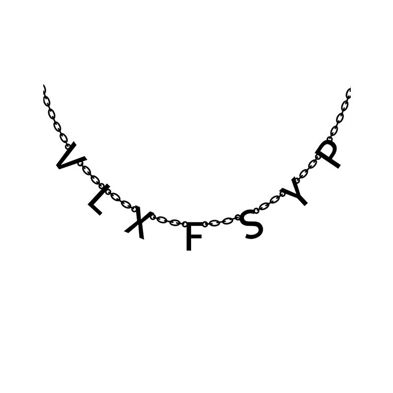 Personalized Name Necklace for Women Custom - Initials Letter Necklace Birthday Gift LUZGRAPHICJEWELRY