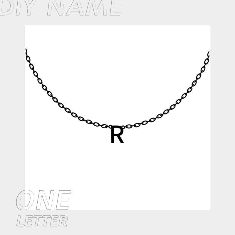 Personalized Name Necklace for Women Custom - Initials Letter Necklace Birthday Gift LUZGRAPHICJEWELRY