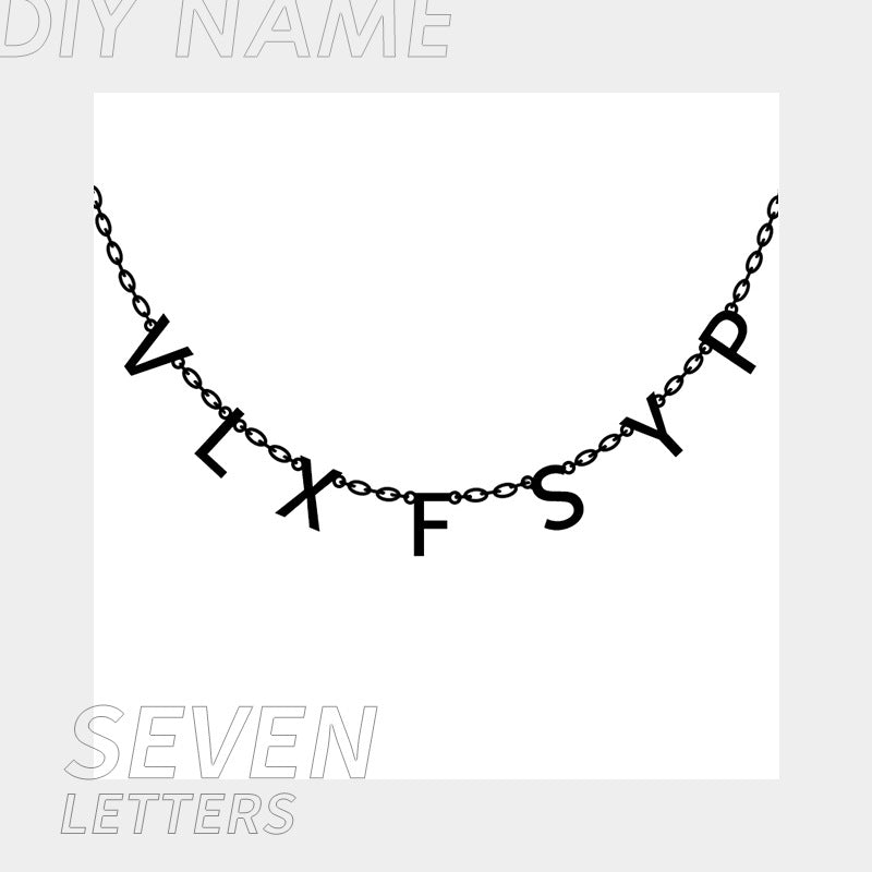 Personalized Name Necklace for Women Custom - Initials Letter Necklace Birthday Gift LUZGRAPHICJEWELRY