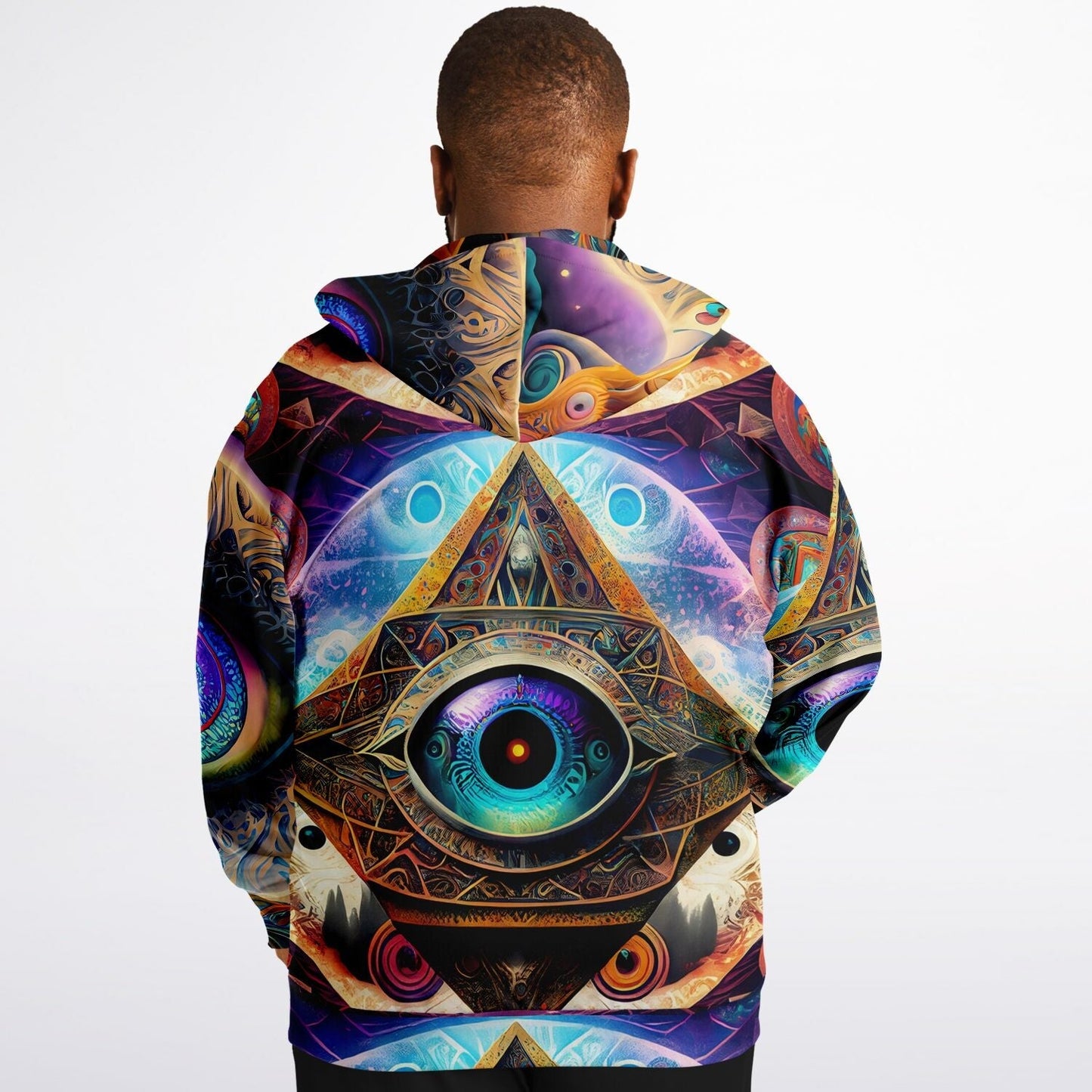 Psychedelic Art Underground Rave Aesthetic Cosmic Eye Plus-size Ziphoodie HOO-DESIGN SHOP