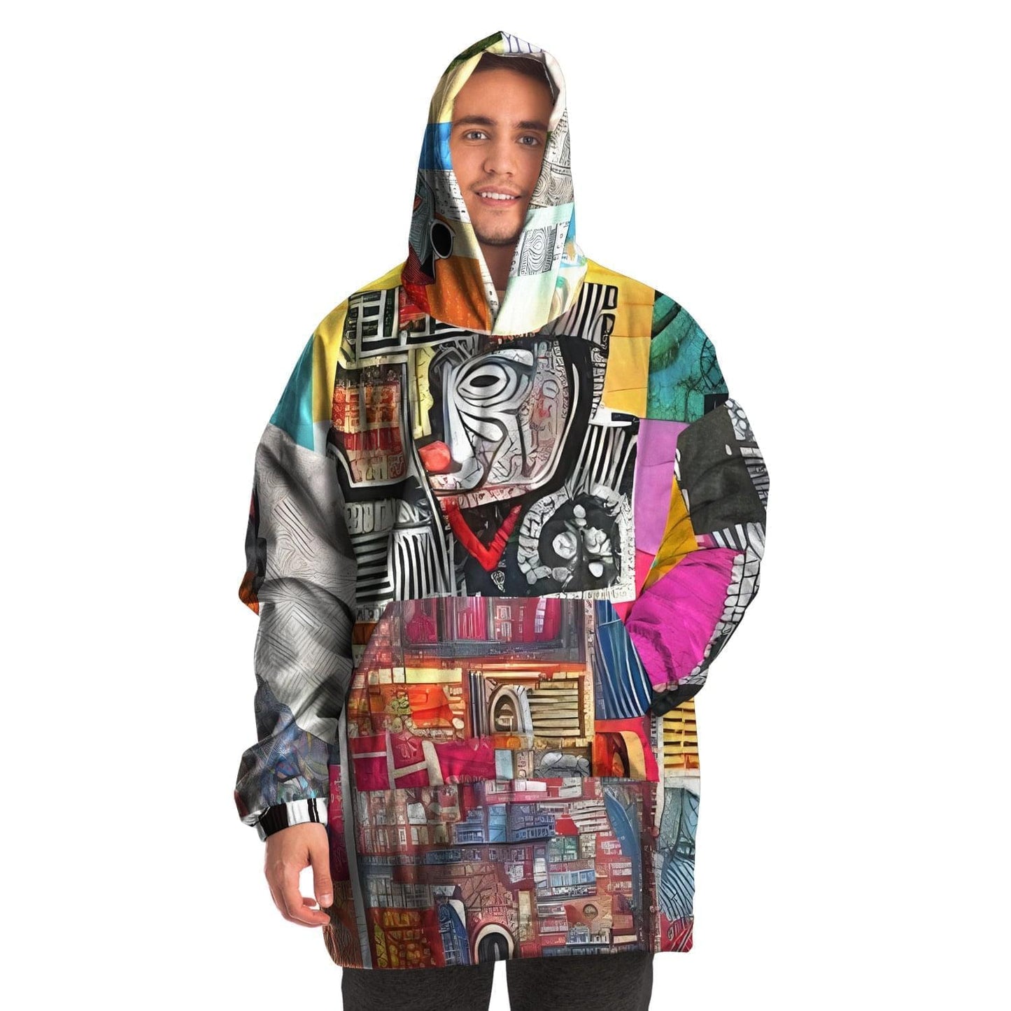 Quilt-inspired Snug Hoodie Gift Idea HOO-DESIGN.SHOP