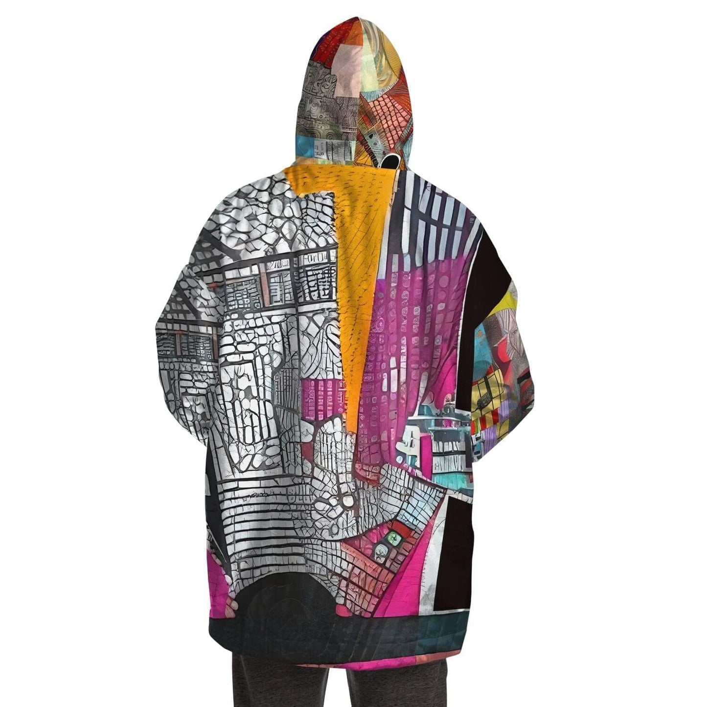 Quilt-inspired Snug Hoodie Gift Idea HOO-DESIGN.SHOP