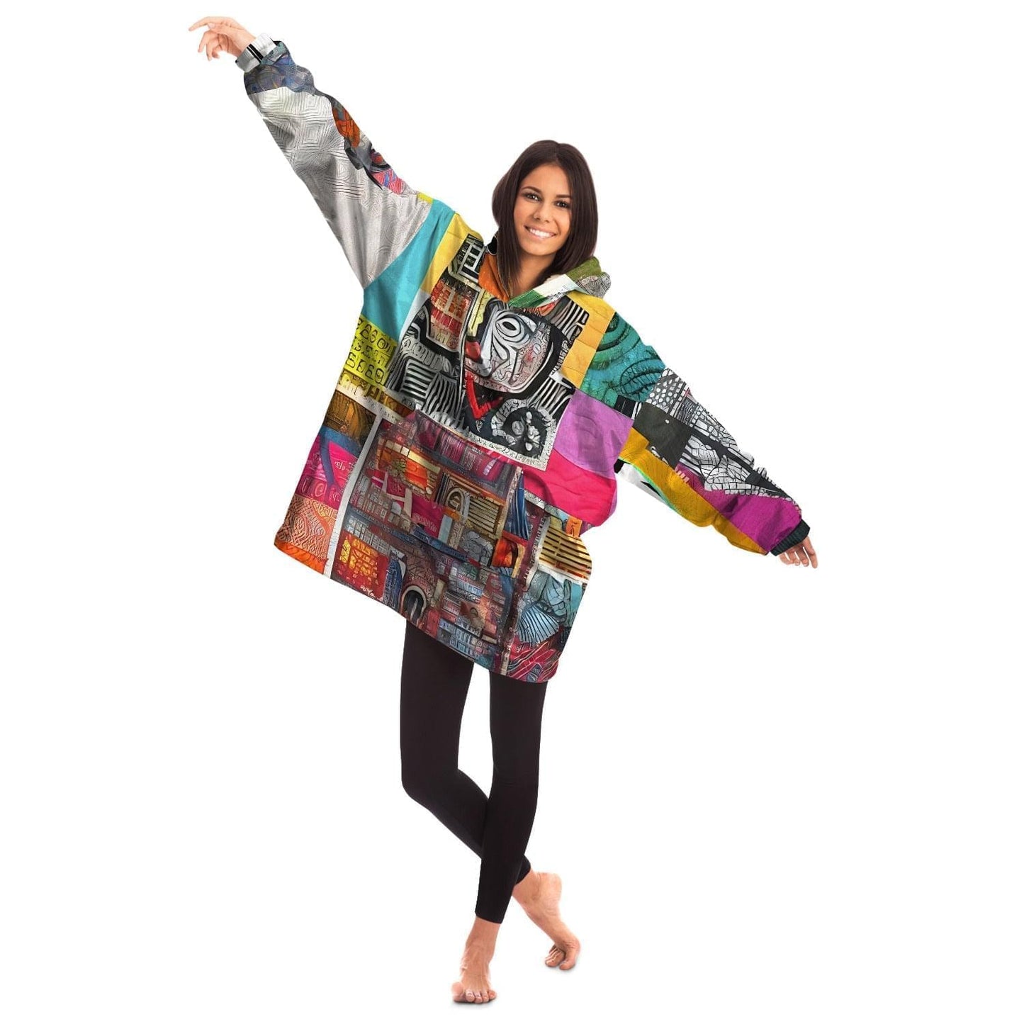 Quilt-inspired Snug Hoodie Gift Idea HOO-DESIGN.SHOP
