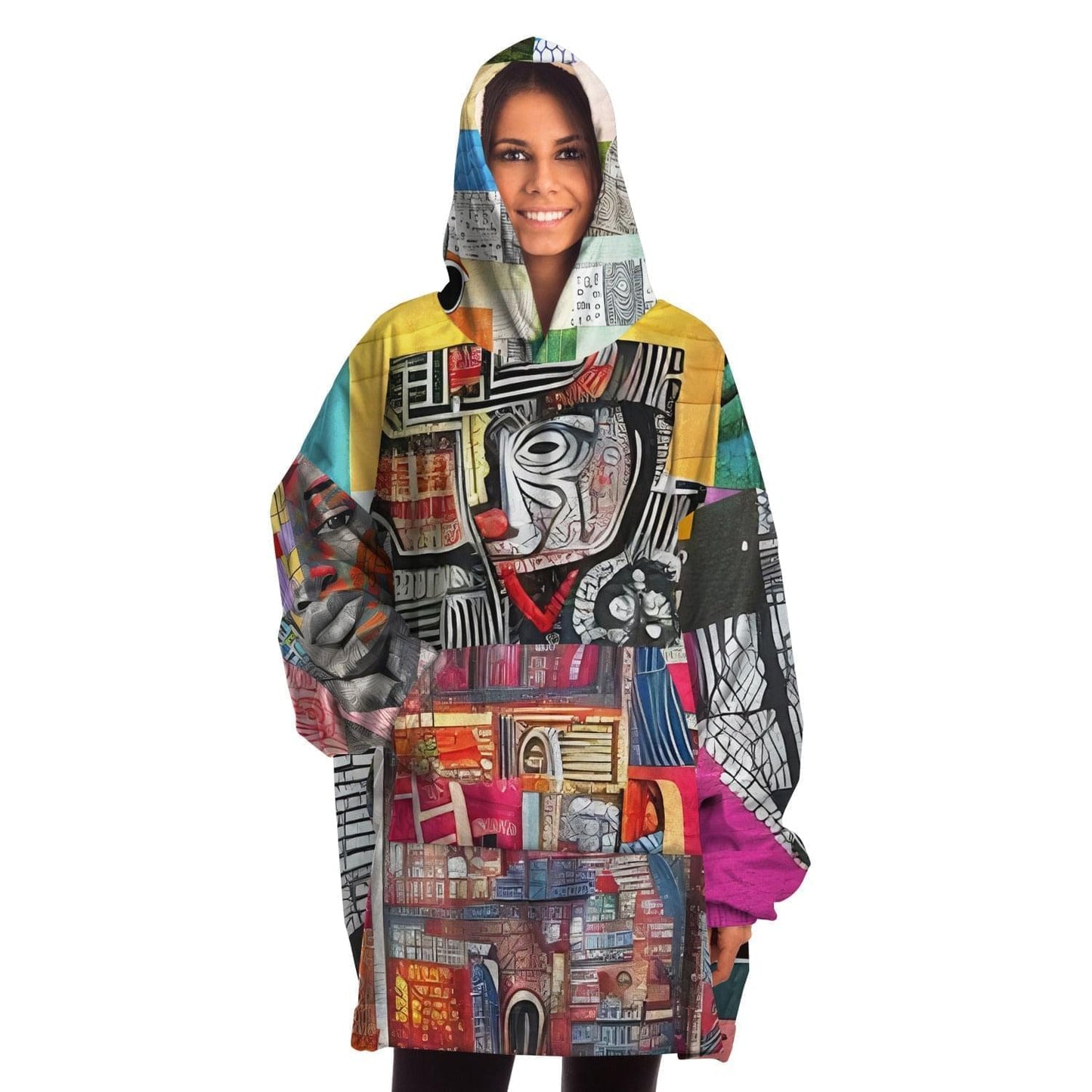 Quilt-inspired Snug Hoodie Gift Idea HOO-DESIGN.SHOP
