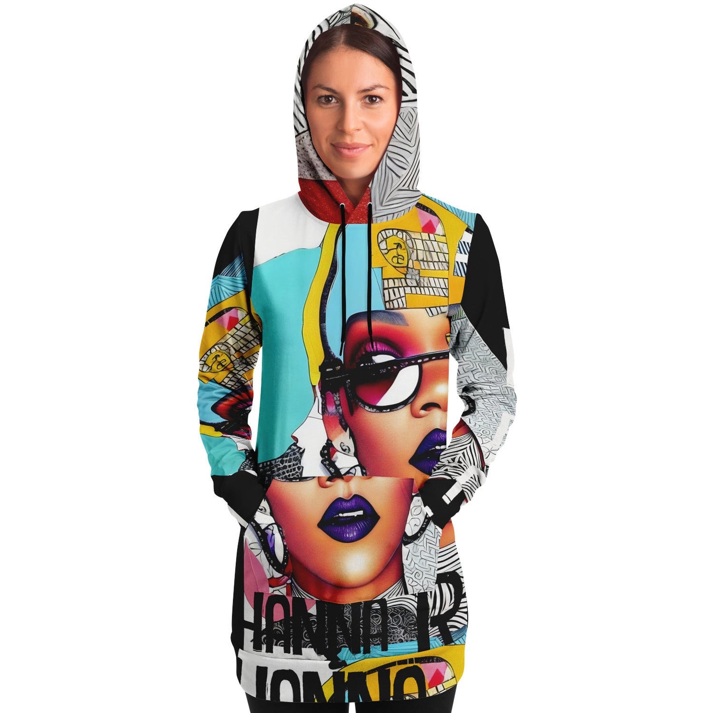 Rihanna Aesthetic Outfit Athletic Longline Hoodie Birthday Gift Idea HOO-DESIGN.SHOP