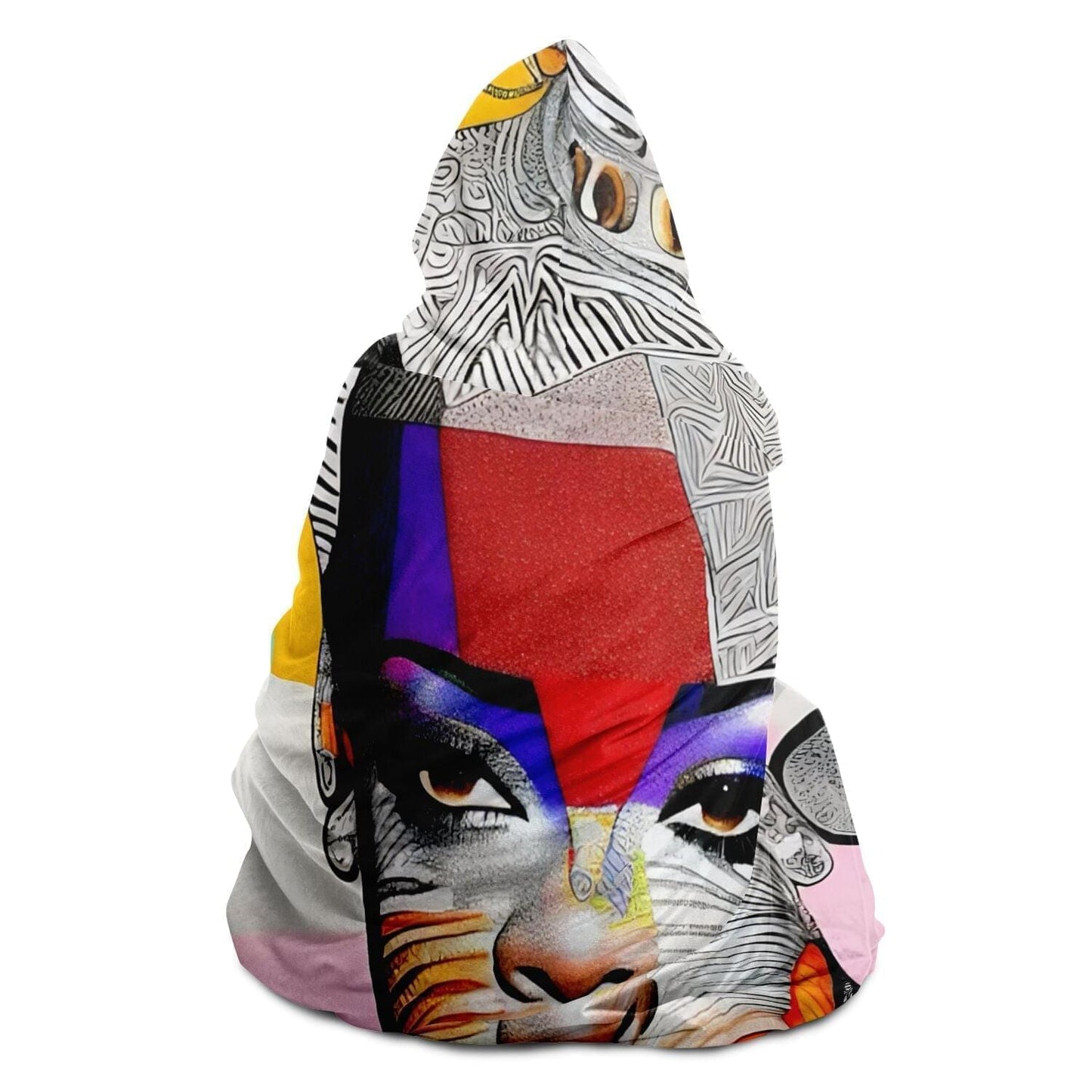 Rihanna Drawing Hooded Blanket Gift Idea HOO-DESIGN.SHOP