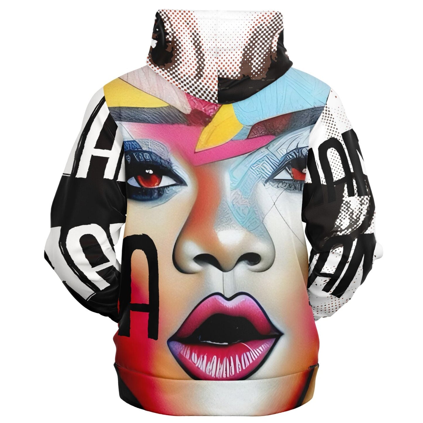 Rihanna Drawing Portrait Street Style Zip-Up Hoodie HOO-DESIGN SHOP