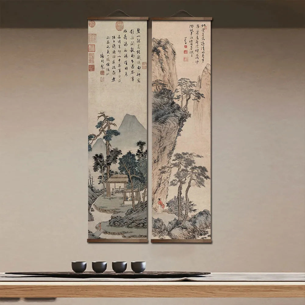 Chinese traditional landscape painting traditional home decoration wall art