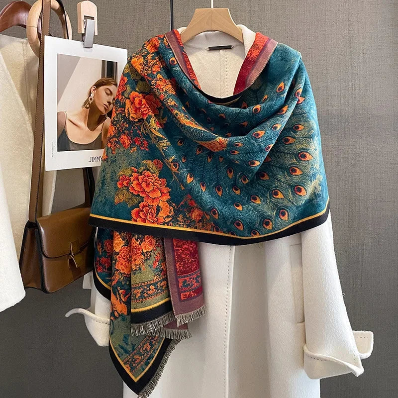 Scarf Women Warm Shawl Wraps European Masters Impressionists